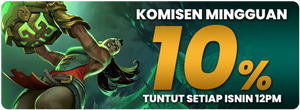 Komisen Mingguan 10%