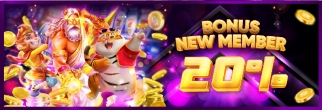 BONUS NEW MEMBER 20% SEMUA GAMES