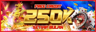 FREE KREDIT SETIAP BULAN Rp.250.000